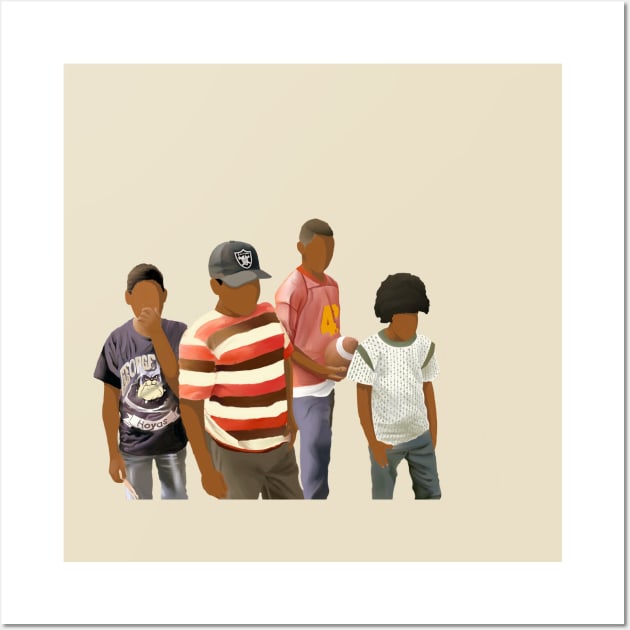 Boys n tha hood Wall Art by Metal fabrics